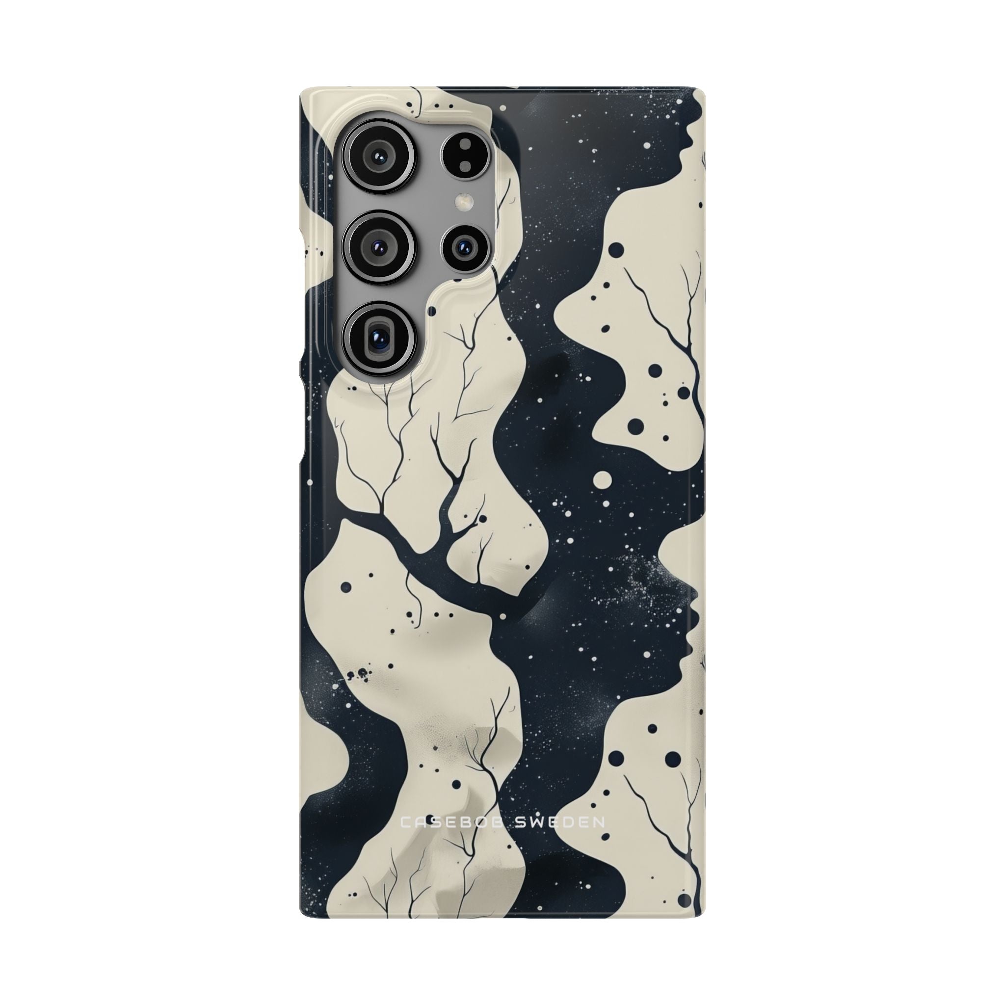 Organic Fluid Silhouettes with Cosmic Depth Samsung S23 - Slim Phone Case