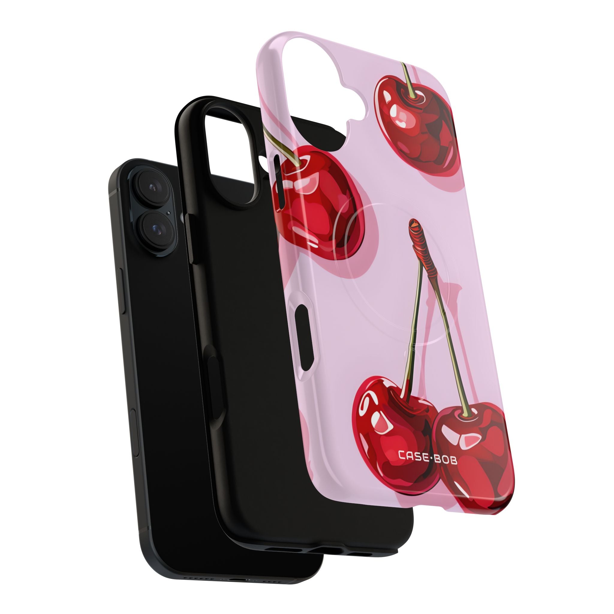 Glossy Cherry Burst iPhone 16 Plus Case - Tough+