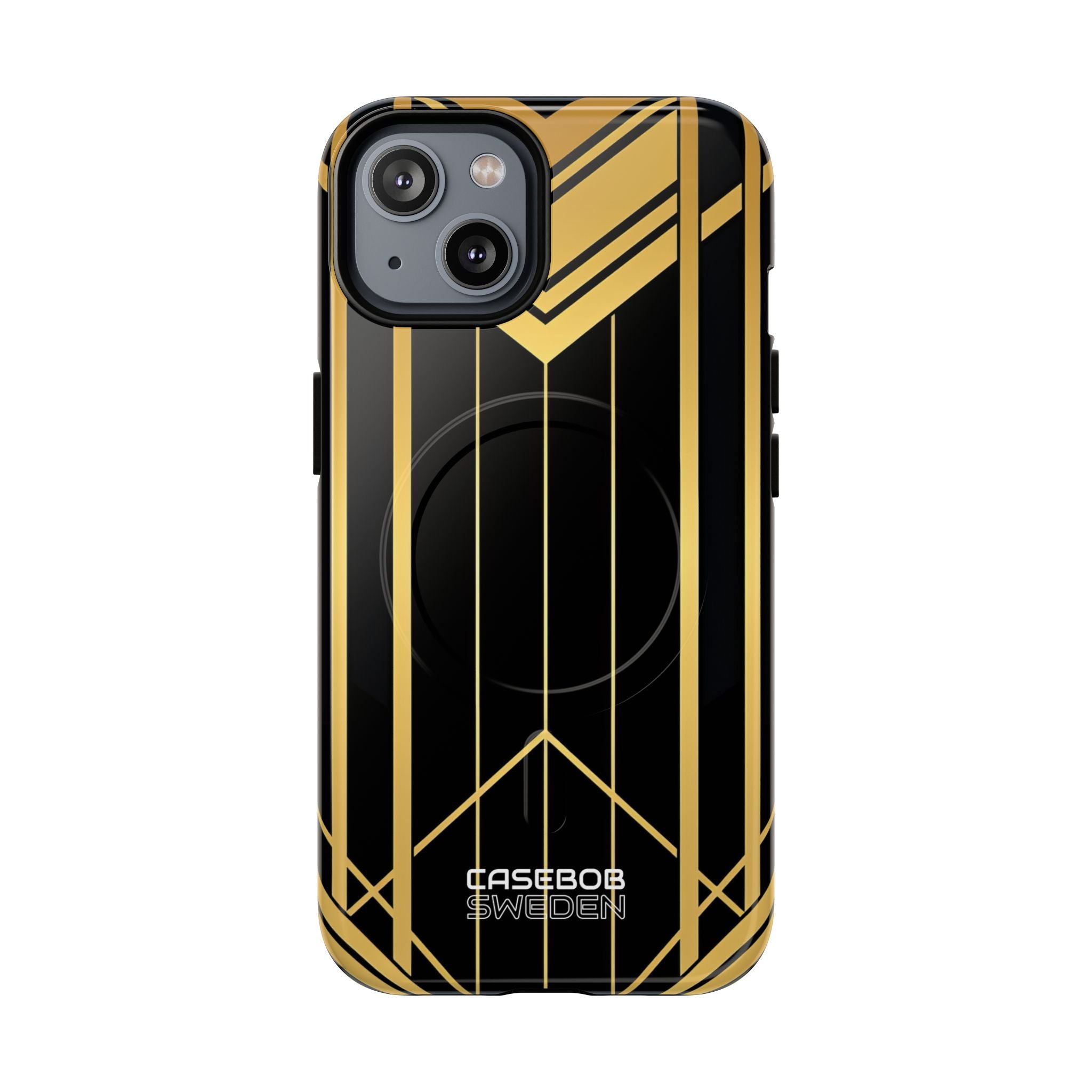 Golden Geometric Symphony iPhone 14 - Tough+
