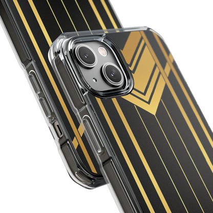 Gouden Geometrische Symfonie iPhone 14 - Impact Clear+