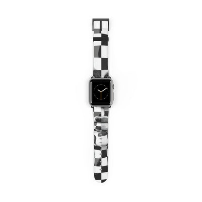 Mirrored Checkerboard Face - Watch Band