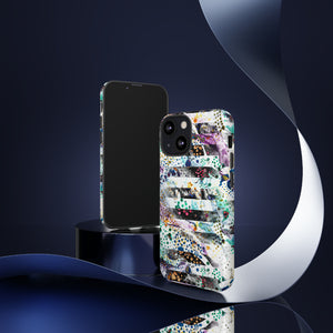 Abstract Green Purple - Protective Phone Case