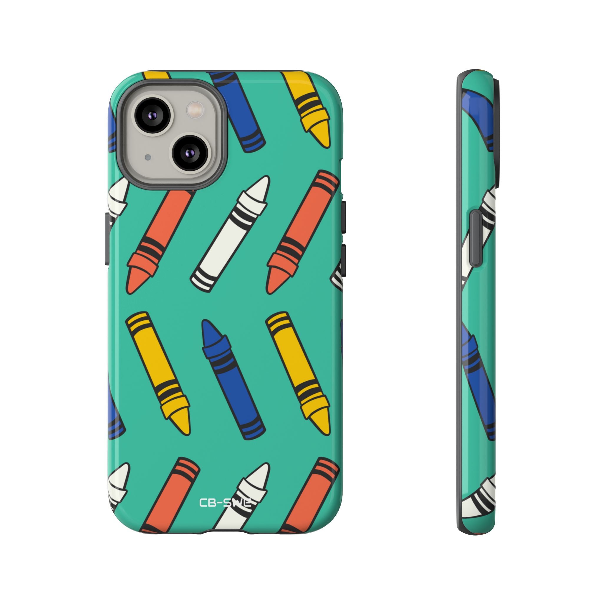 Crayons Dance Playfully - iPhone Case