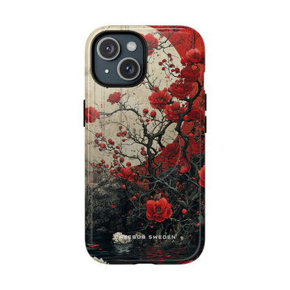 Zen Blossoms in Moonlight iPhone 15 | Tough+ Phone Case