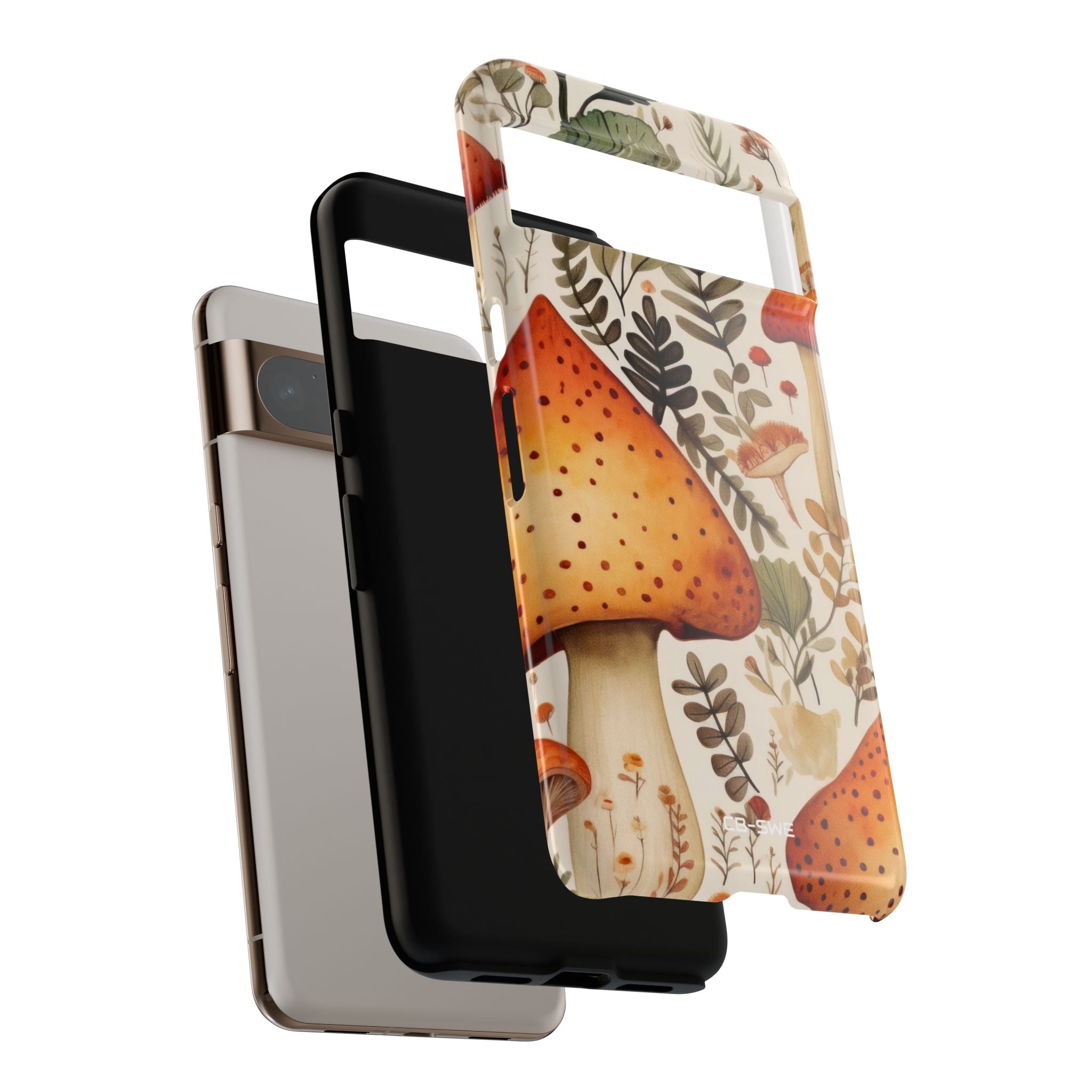Mushrooms Sprout Cheerfully - Google Pixel Case