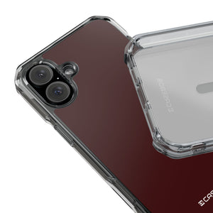 Oxblood Red | Phone Case for iPhone (Clear Impact Case - Magnetic)