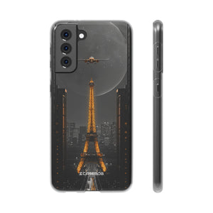 Futuristisches Paris | Flexible Handyhülle für Samsung Galaxy