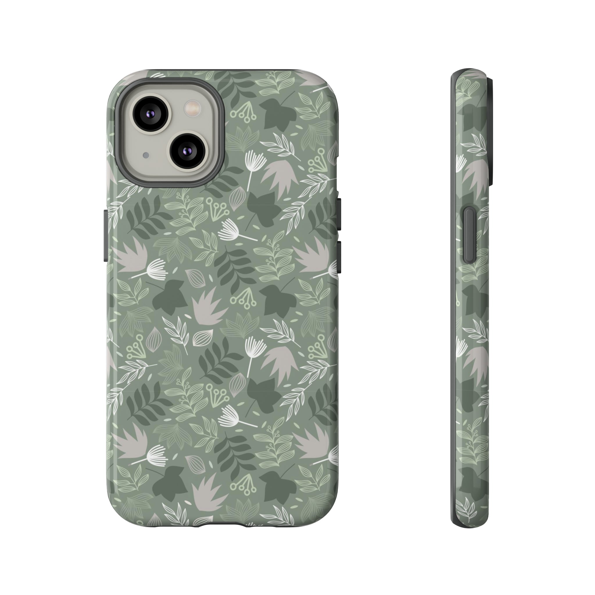 Jungle Green Leaf - Protective Phone Case