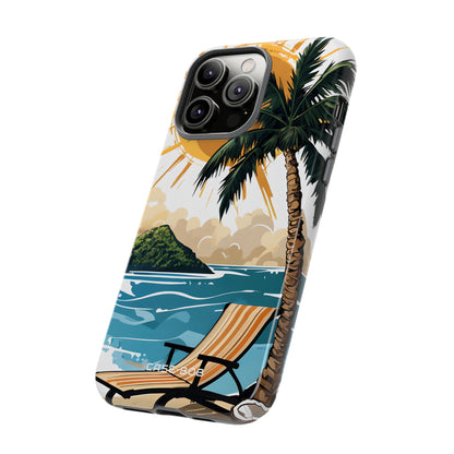 Sunny Palm Breeze iPhone 14 Pro Max Case - Tough