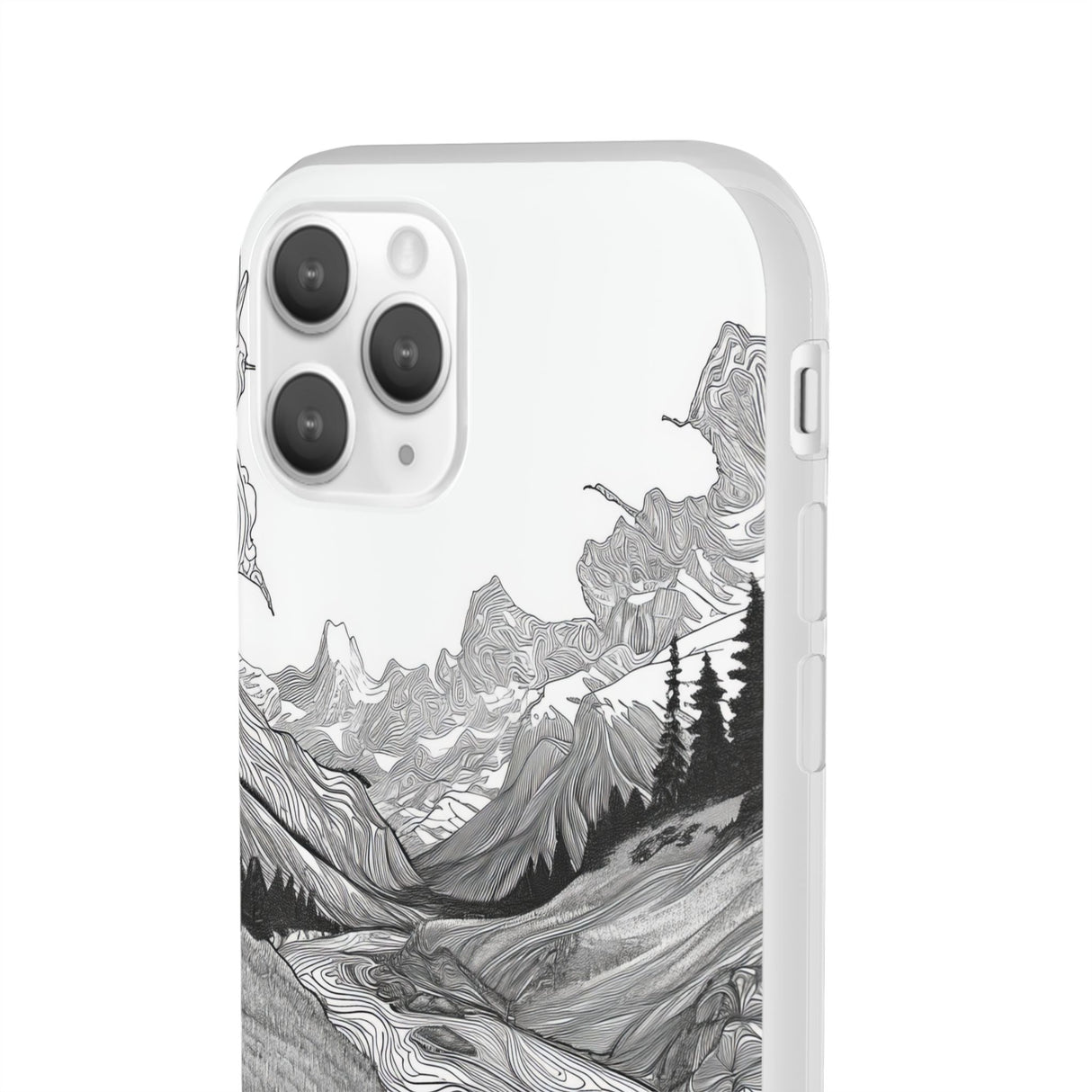 Monochrome Serenity | Flexible Phone Case for iPhone