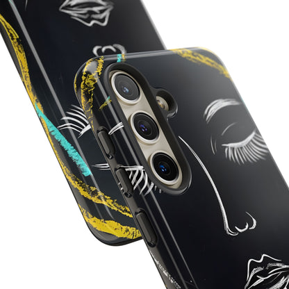 Vivid Minimalist Portrait - Samsung Case