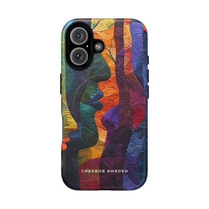 Harmonized Faces and Nature Fusion iPhone 16 | Tough+ Phone Case