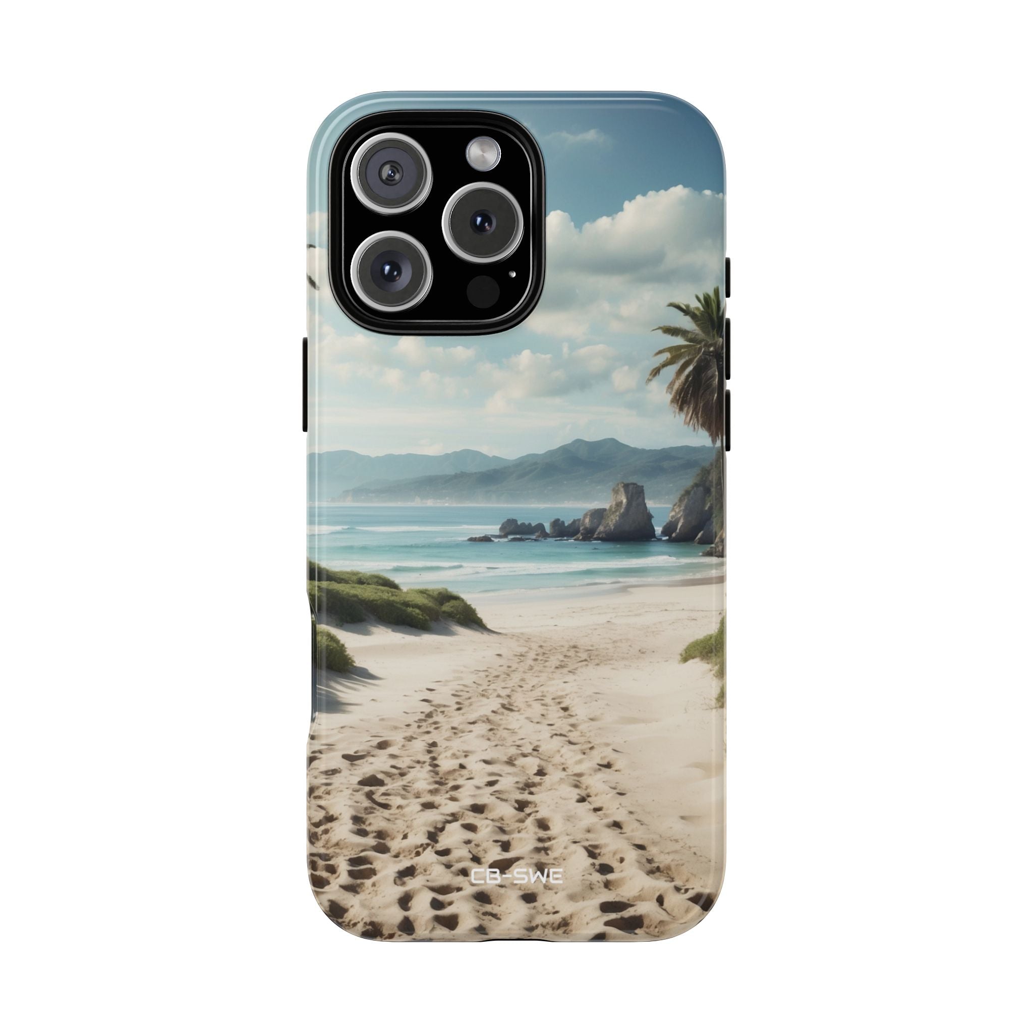 Footprints Trace Sand - iPhone Case