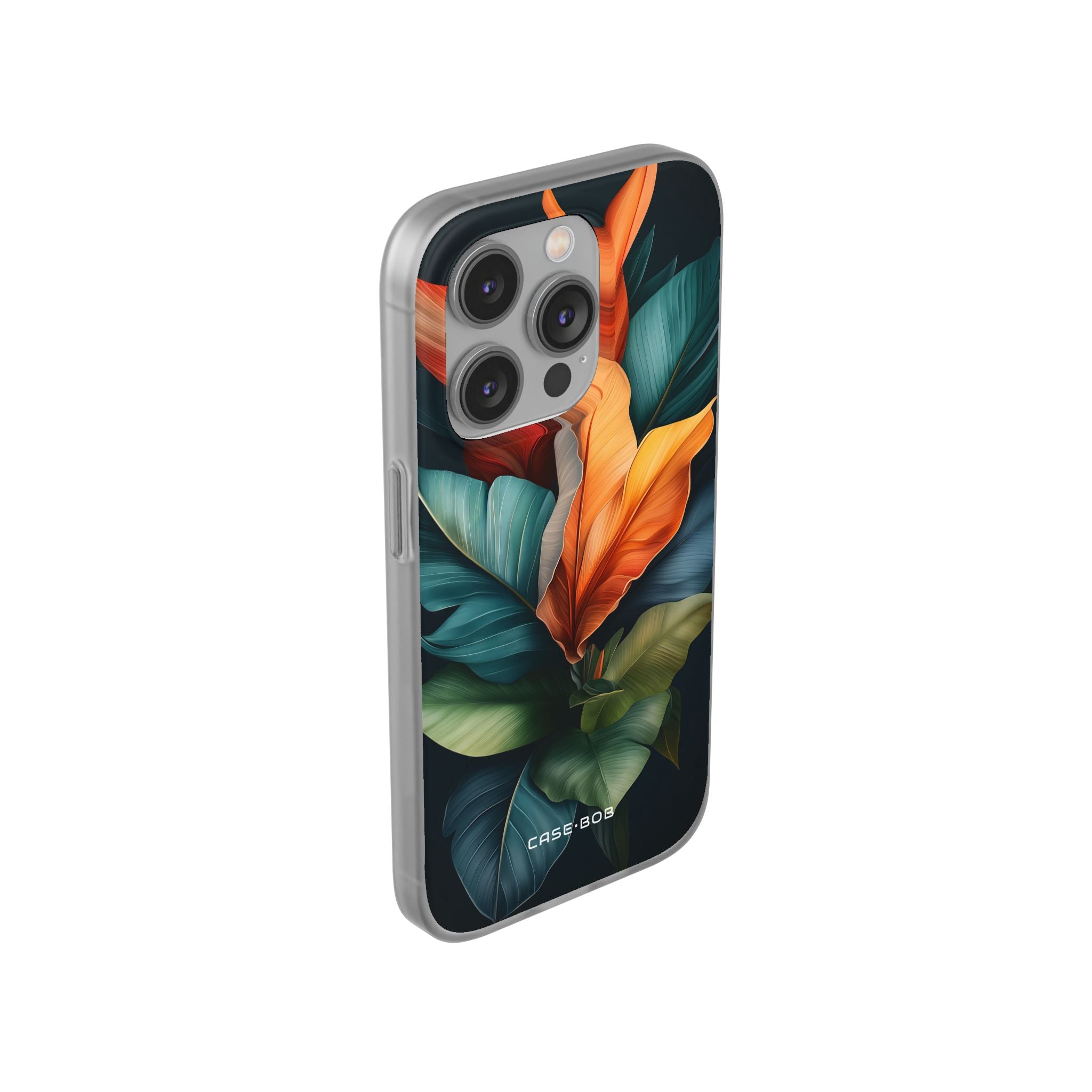 Tropical Leafburst iPhone 14 Pro Case - Soft