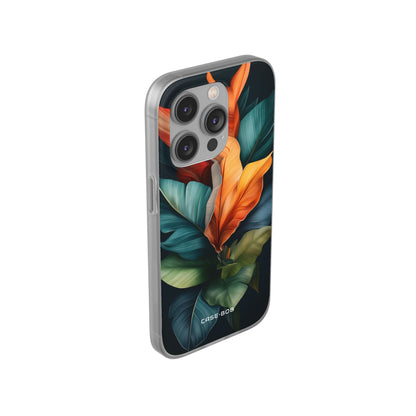 Tropical Leafburst iPhone 14 Pro Case - Soft