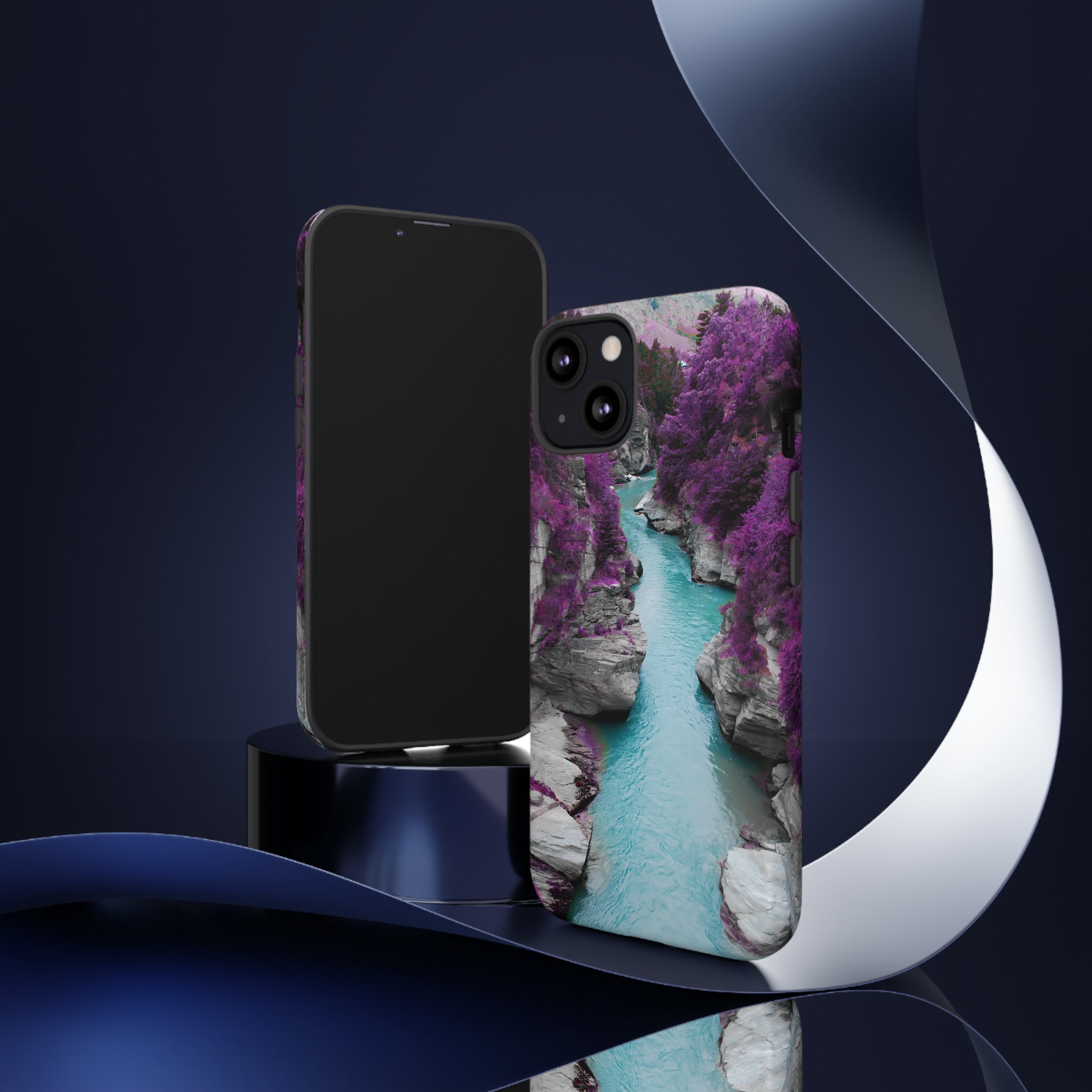 Purple Pine Forest - Protective Phone Case