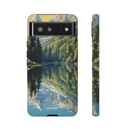 Mountain Peaks Reflect - Google Pixel Case