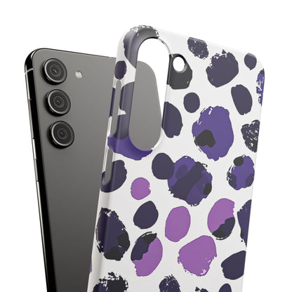 Purple Inkblots Samsung S23 - Slim Phone Case