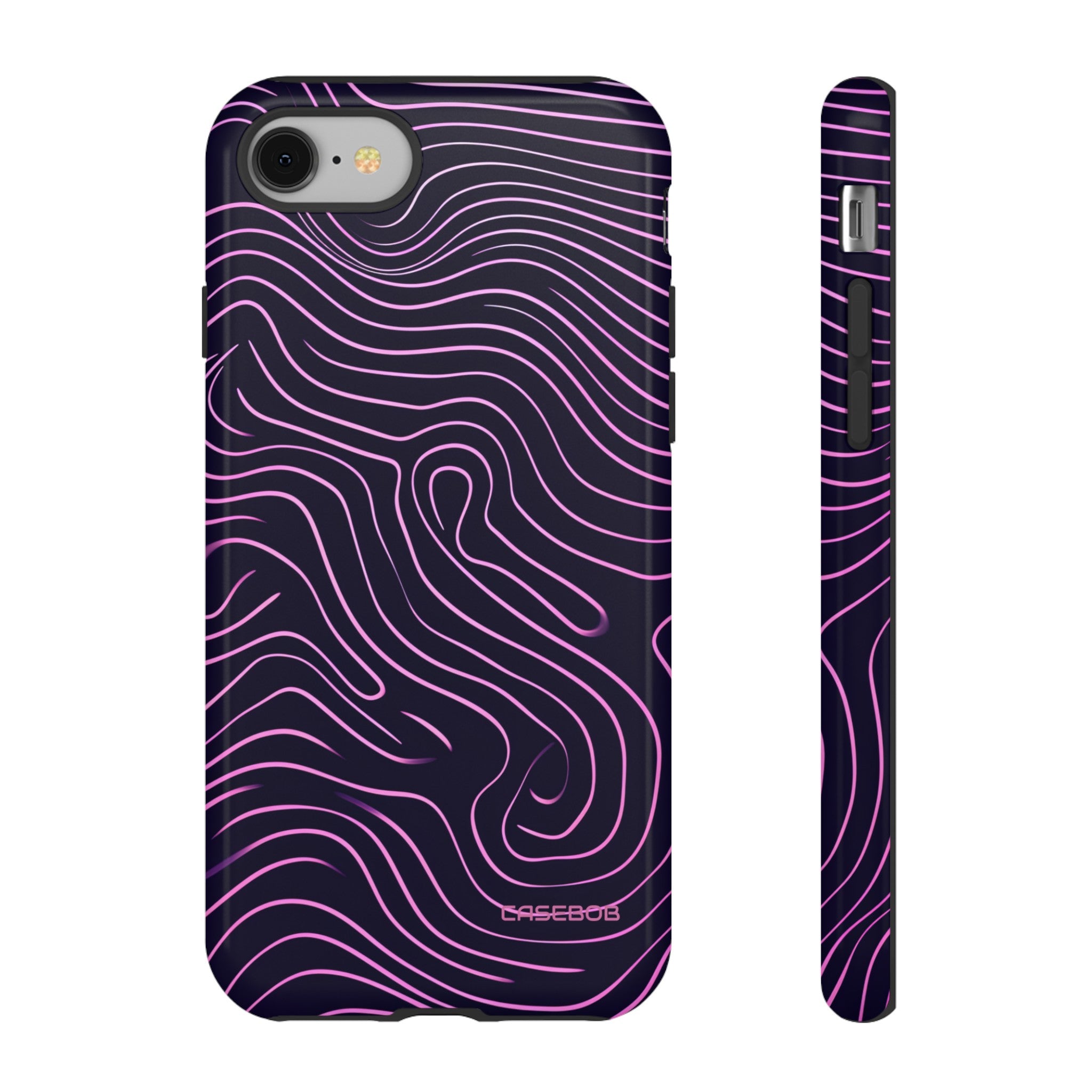 Purple Line Minimalism - Protective Phone Case