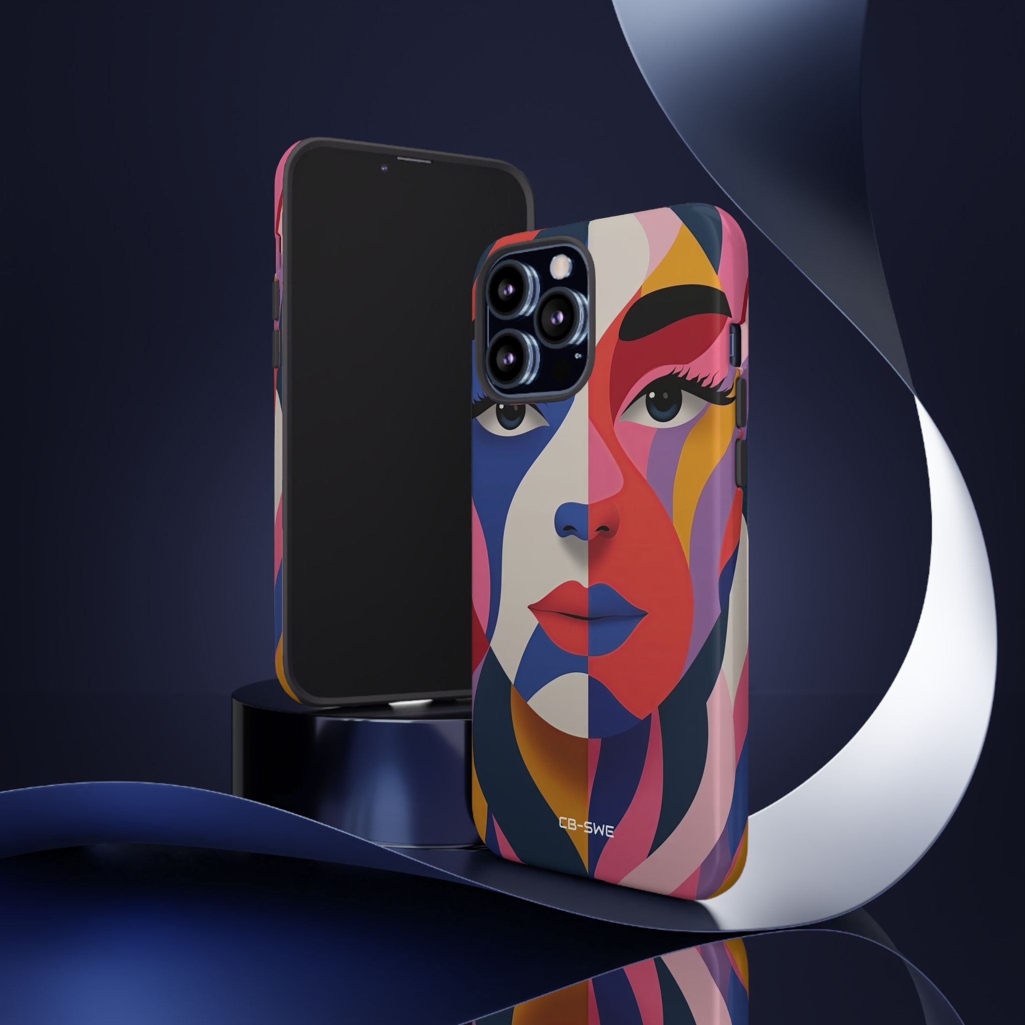 Color Swirls Embrace - iPhone Case