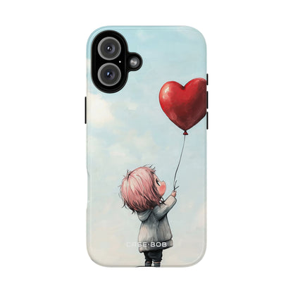 Heart Balloon Glow iPhone 16 Plus Case - Tough
