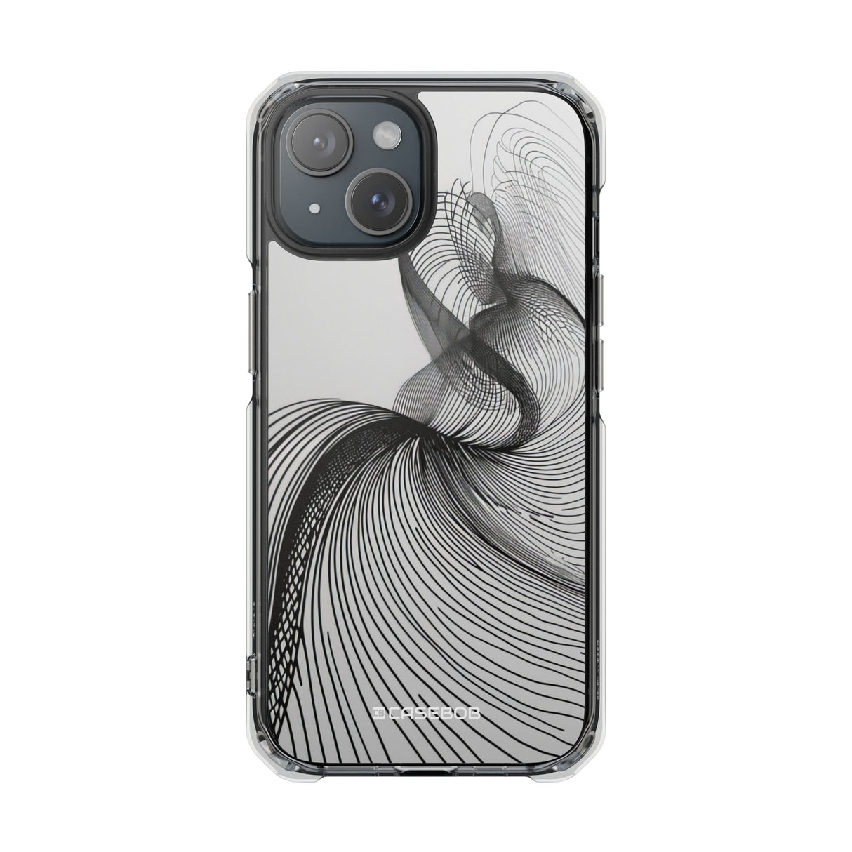 Fluid Elegance – Handyhülle für iPhone (Clear Impact – Magnetisch) 