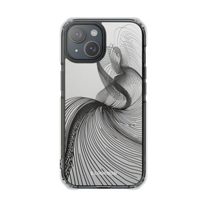 Fluid Elegance - Phone Case for iPhone (Clear Impact - Magnetic)