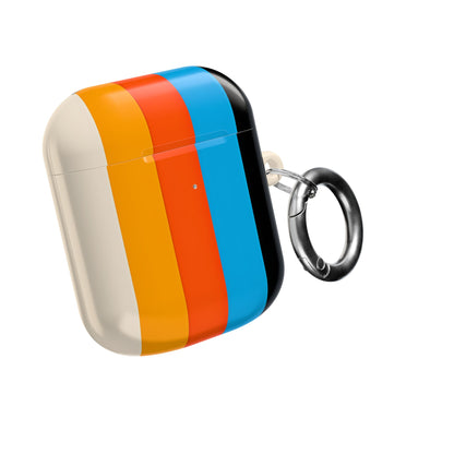 Rainbow Stripes Beige - AirPods Case