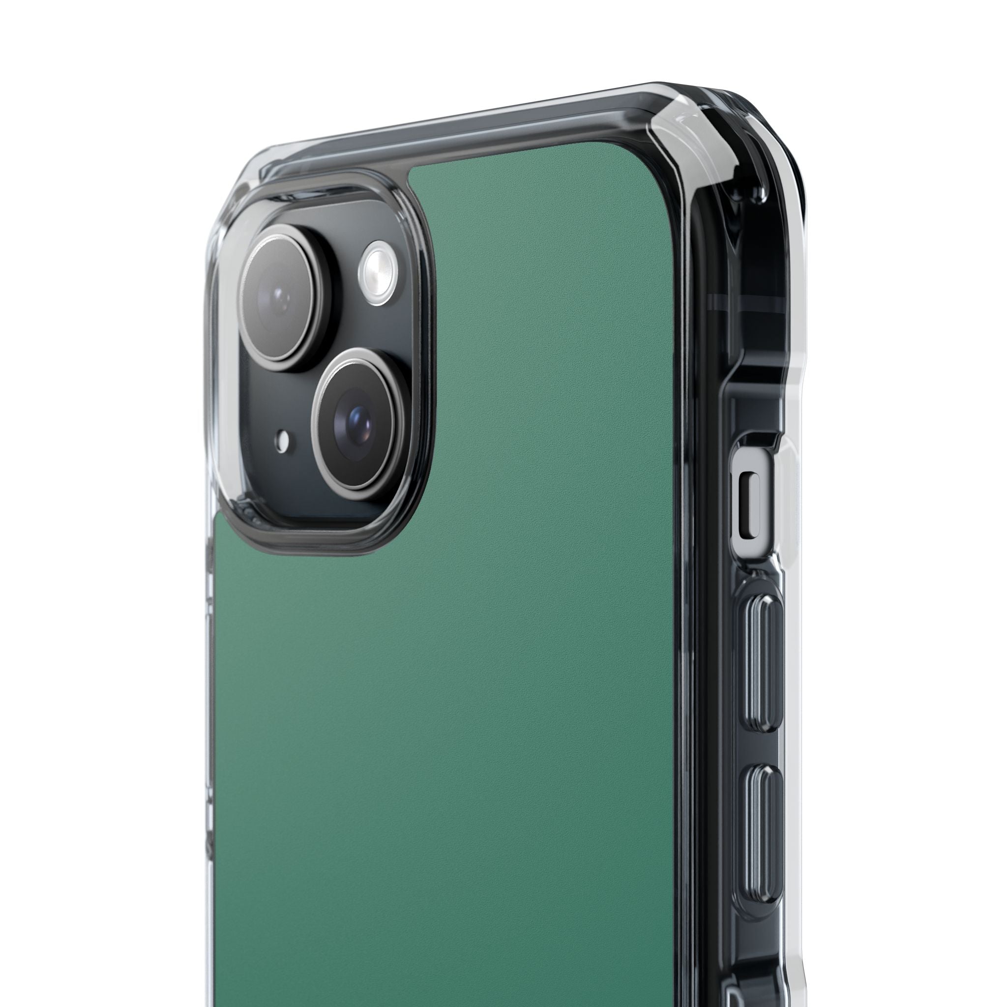 Viridian Green - Clear Impact Case for iPhone