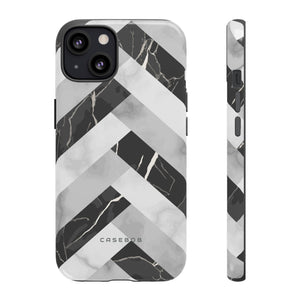 Grey Herringbone - Protective Phone Case