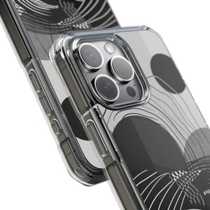 Monochrome Dynamics - Phone Case for iPhone (Clear Impact - Magnetic)