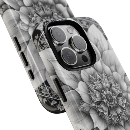 Cosmic Floral Mandala iPhone 16 - Tough