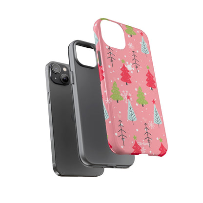 Festive Trees Dance - iPhone Case