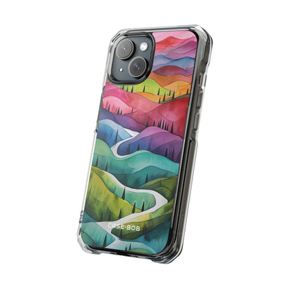 White Path Hills iPhone 15 Case - Impact