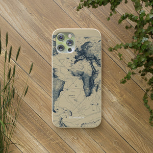 Vintage World Map | Biodegradable Phone Case