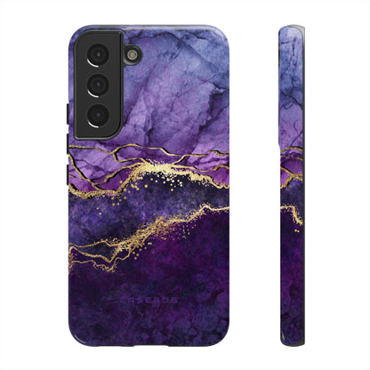 Purple Blue Marble - Protective Phone Case