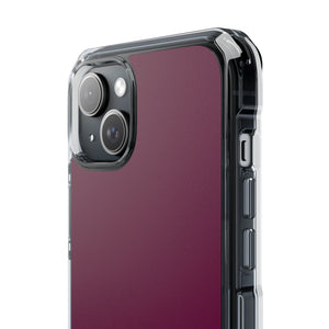 Tyrian Purple | Handyhülle für iPhone (Clear Impact Case – magnetisch) 