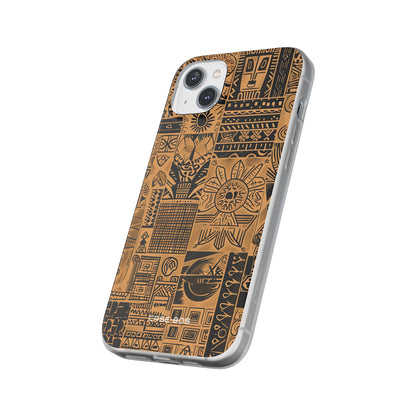 Tribal Faces iPhone 14 Plus Case - Soft