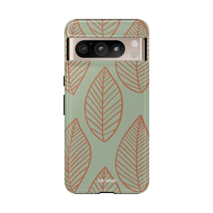 Mint and Orange Leaves - Google Pixel Case