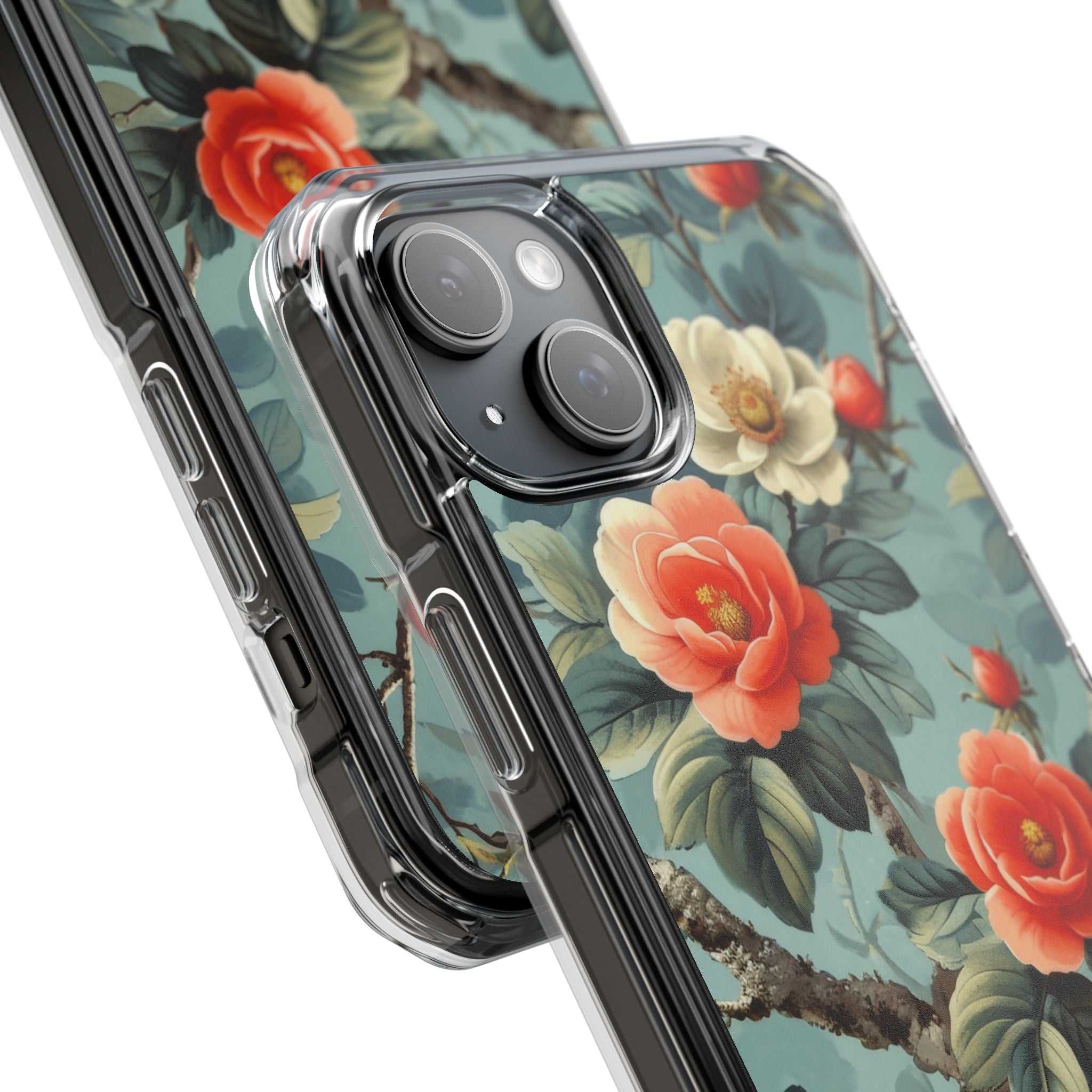 Coral Bloom iPhone 15 Plus Case - Impact