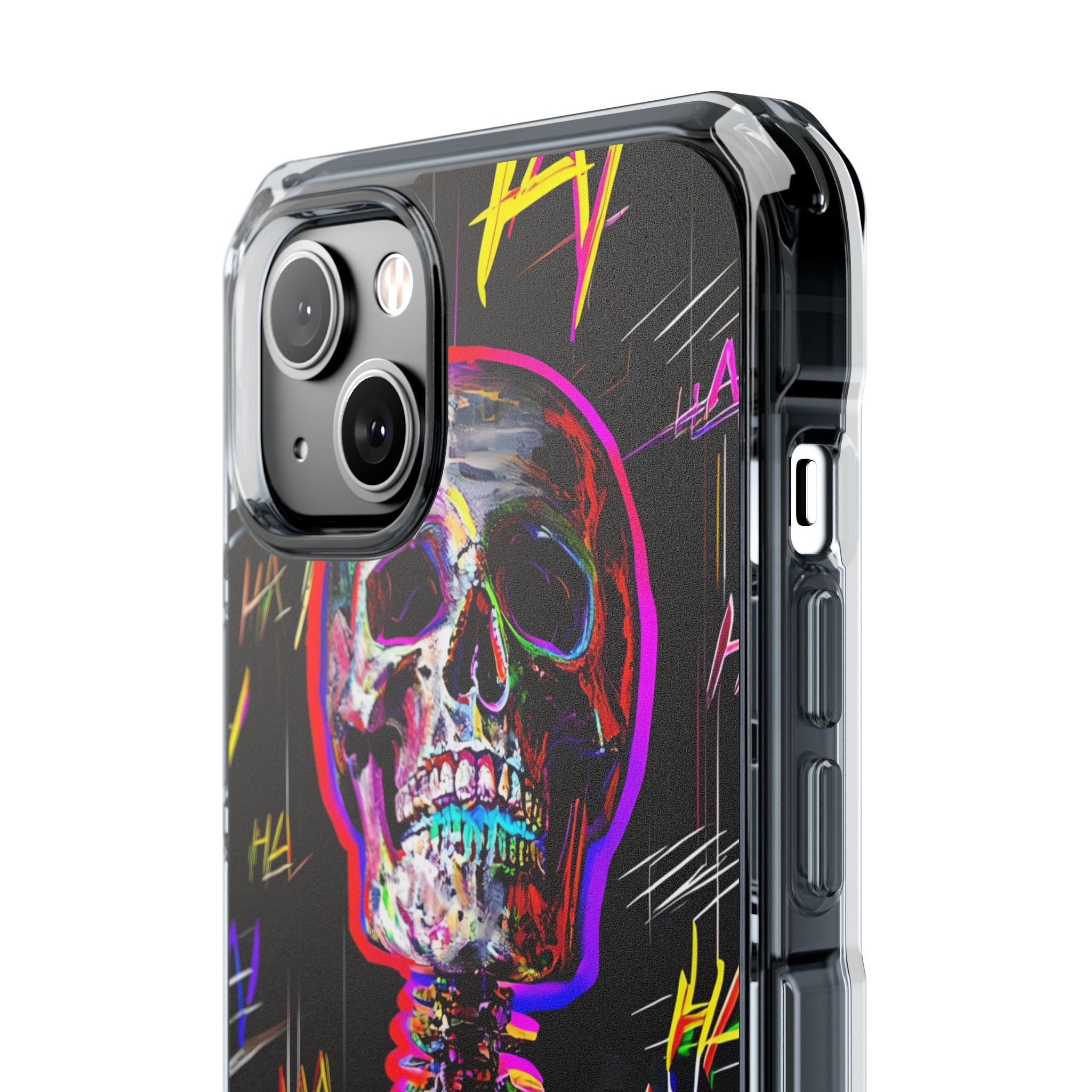 Neon Skeleton Chaos iPhone Case - Impact