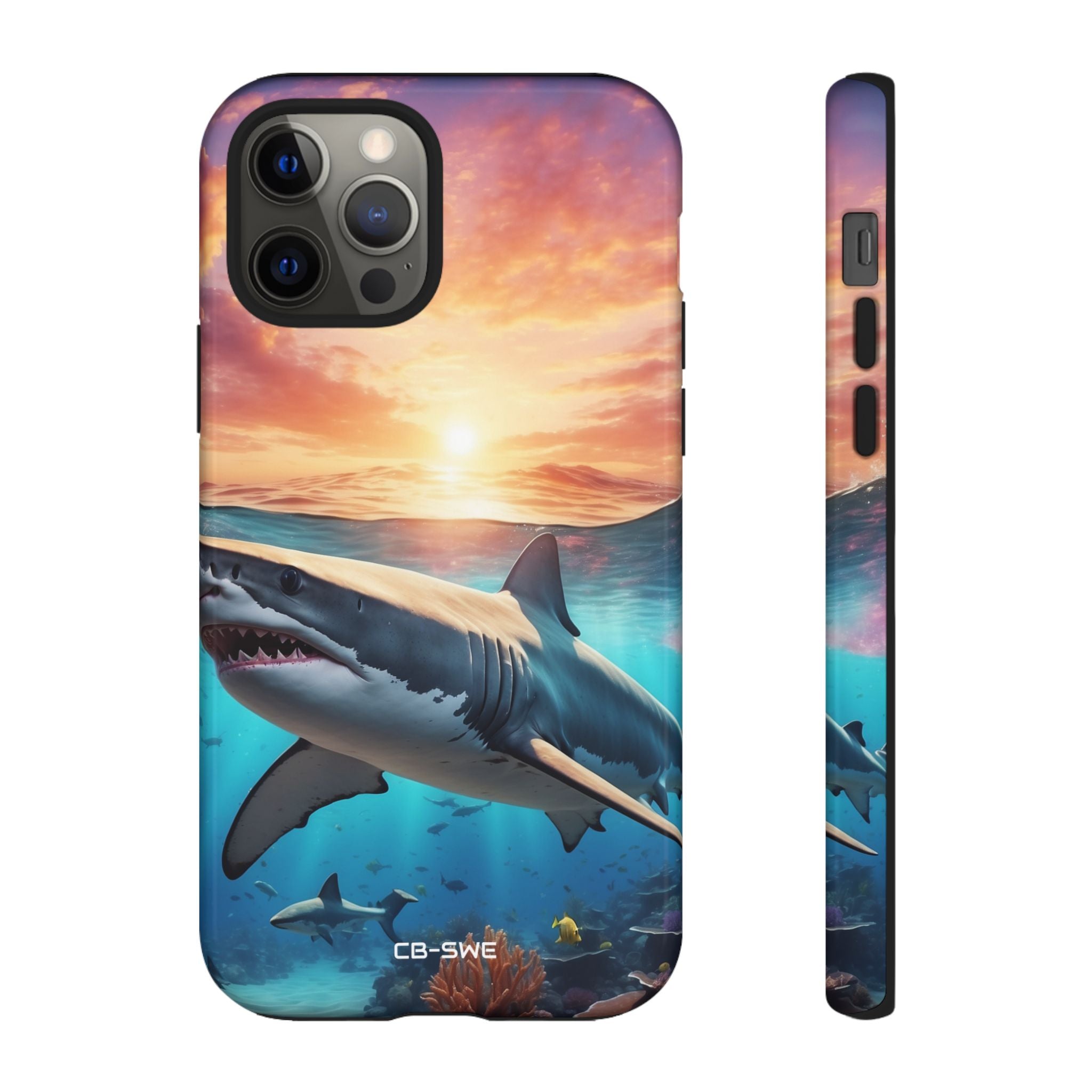Shark Swims Through - iPhone Case