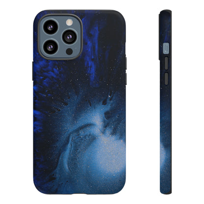 Winter Blue Ink Art - Protective Phone Case