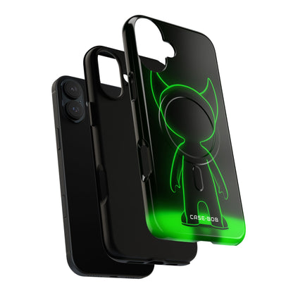 Neon Horned Glow iPhone 16 Plus Case - Tough+