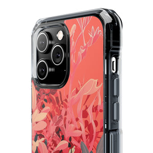 Living Coral Design | Handyhülle für iPhone (Clear Impact Case – magnetisch) 