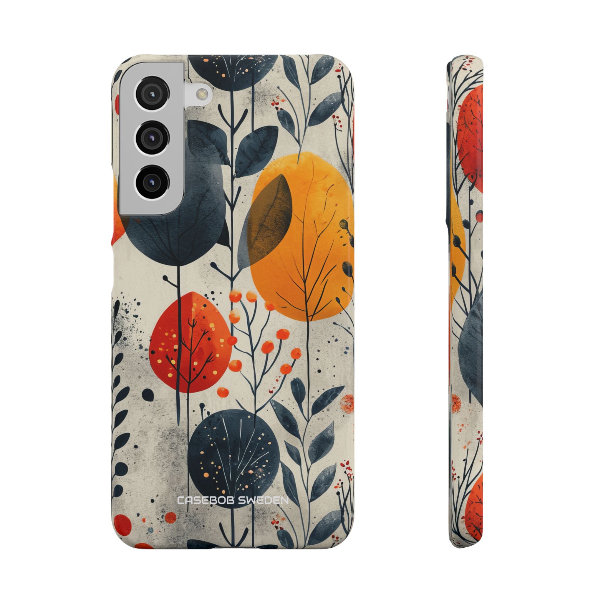 Modern Autumn Leaf Pattern - Slim Samsung S22 Phone Case