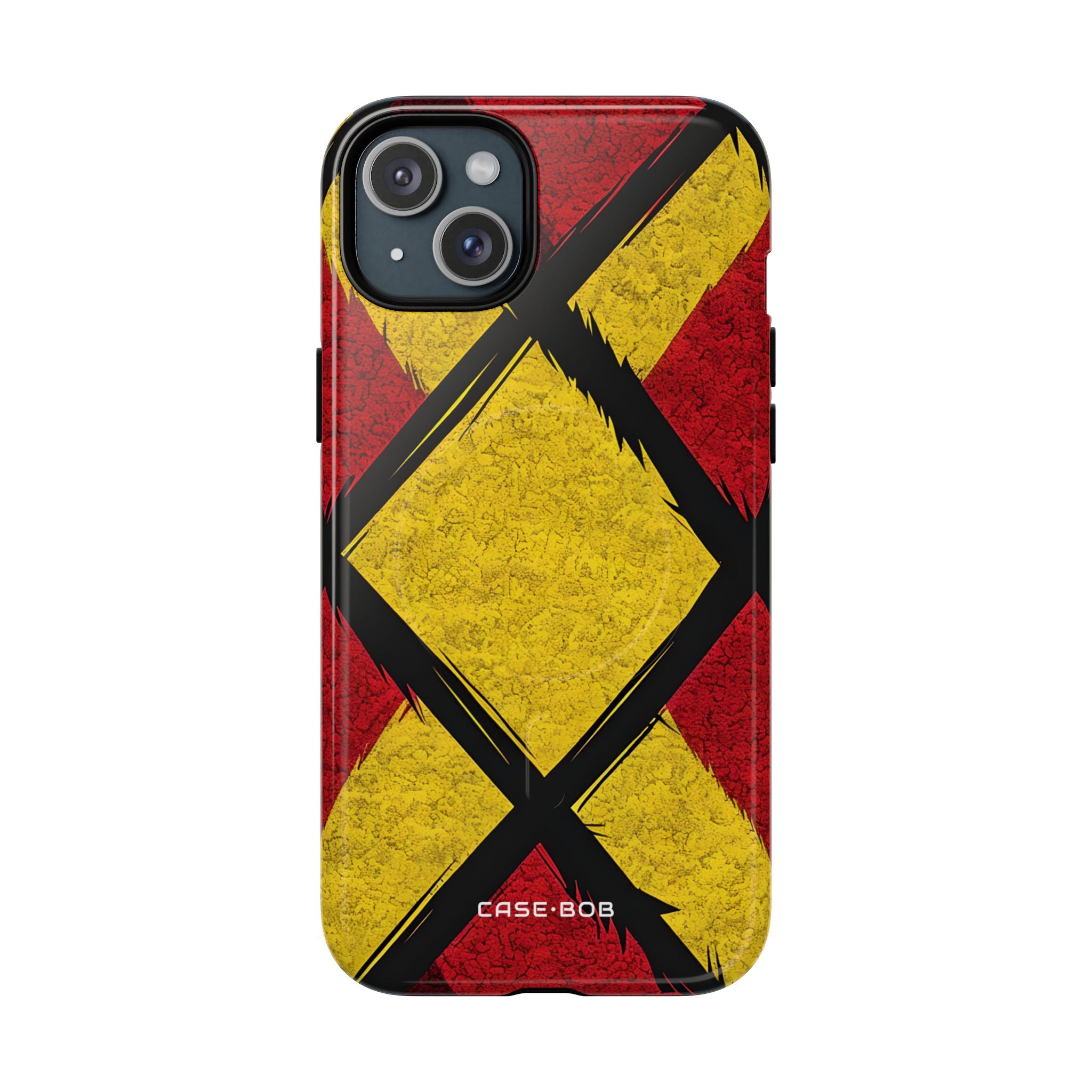 Cracked Diamond Grid iPhone 15 Plus - Tough+