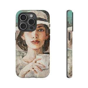 Oil Painting - Lady in a White Hat - Protective Phone Case