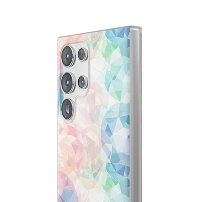 Pastel Geometry Background - Flexi Samsung S23 Phone Case