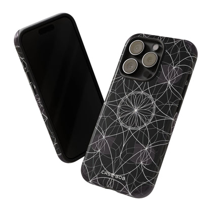 Radiant Petal Orbit iPhone 15 Pro Case - Tough